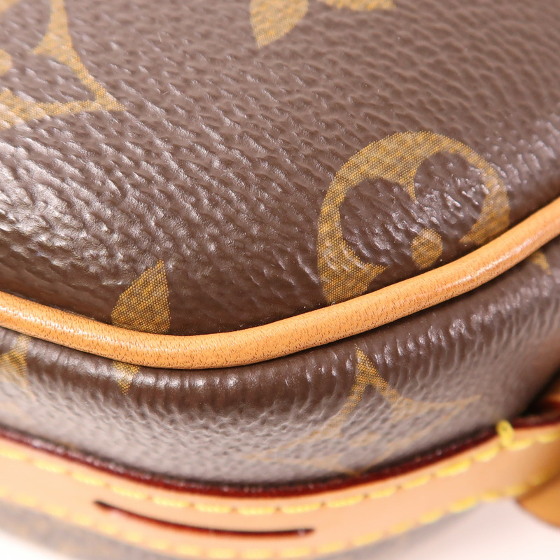LOUIS VUITTON Monogram Boite Chapeau Souple金扣肩背袋棕色-8
