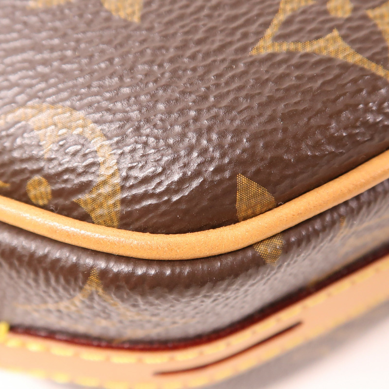 LOUIS VUITTON Monogram Boite Chapeau Souple金扣肩背袋棕色-9