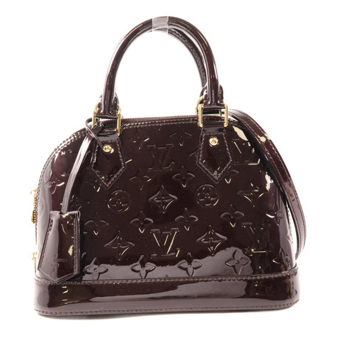 LOUIS VUITTON Vernis Alma BB金扣手挽肩背兩用袋