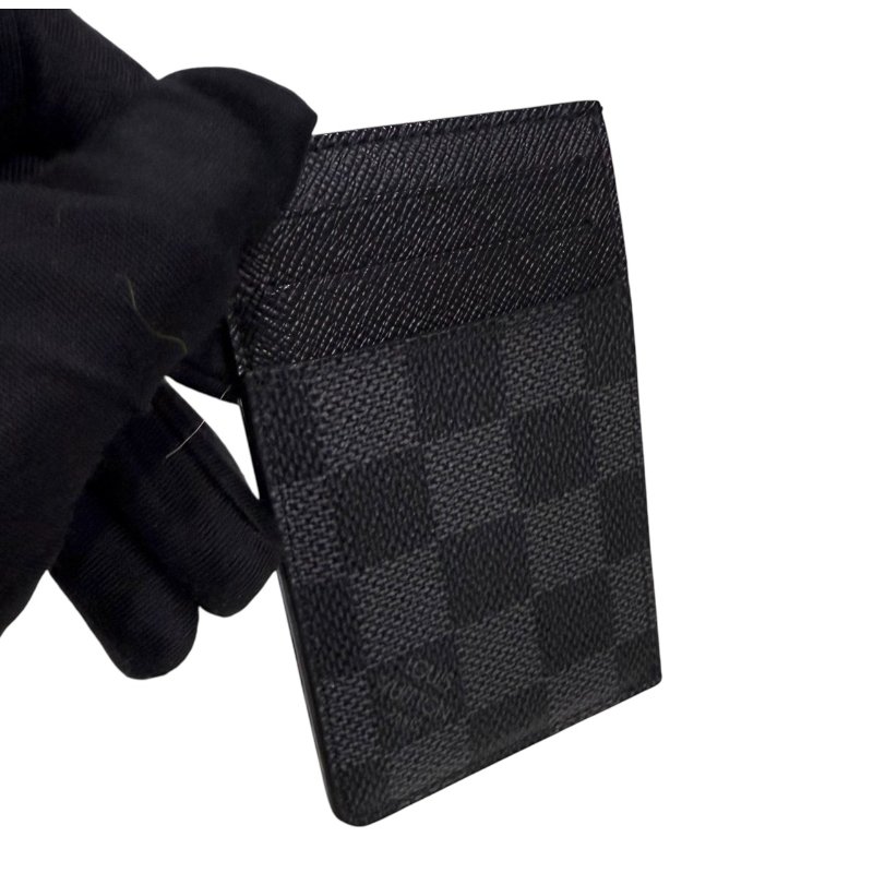 【美收精品】LV 黑色棋盤格卡夾 2-368-5