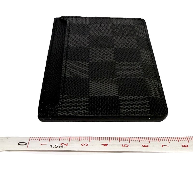 【美收精品】LV 黑色棋盤格卡夾 2-368-12
