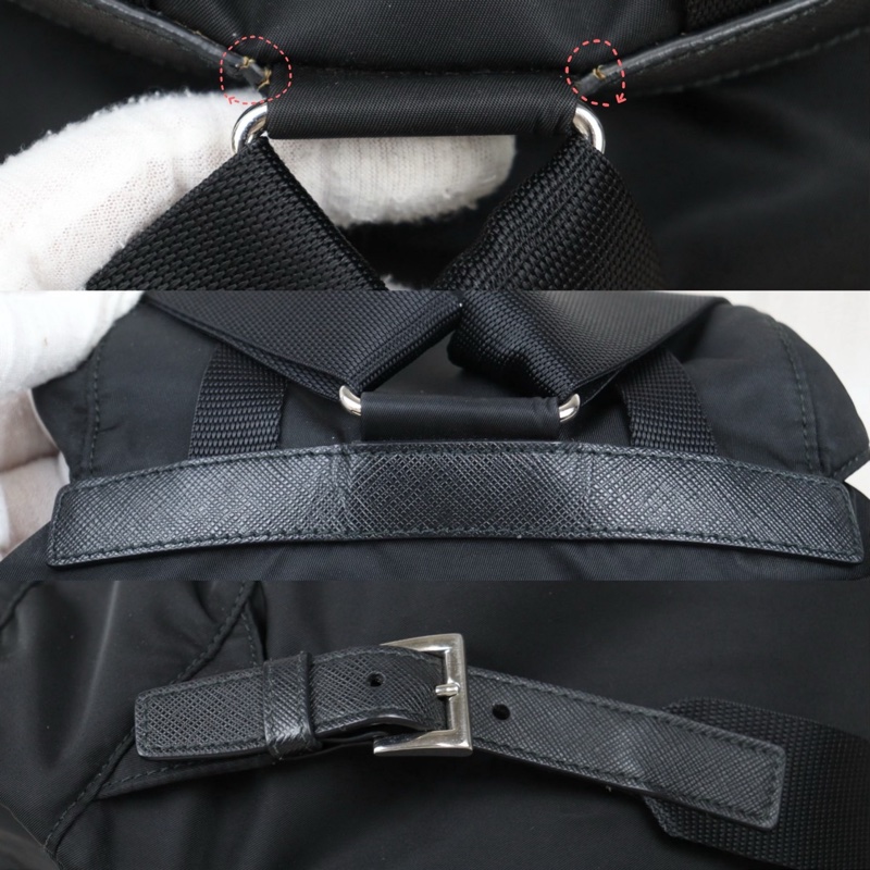 PRADA 經典雙口袋後背包-15