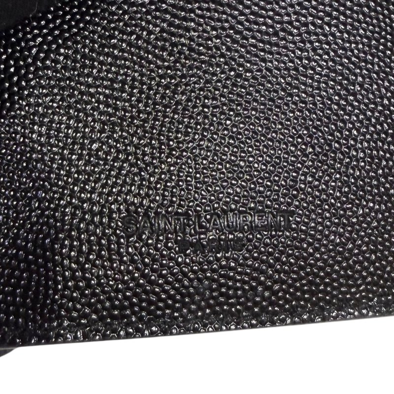 【美收精品】YSL黑色皮革長夾 2-371-7