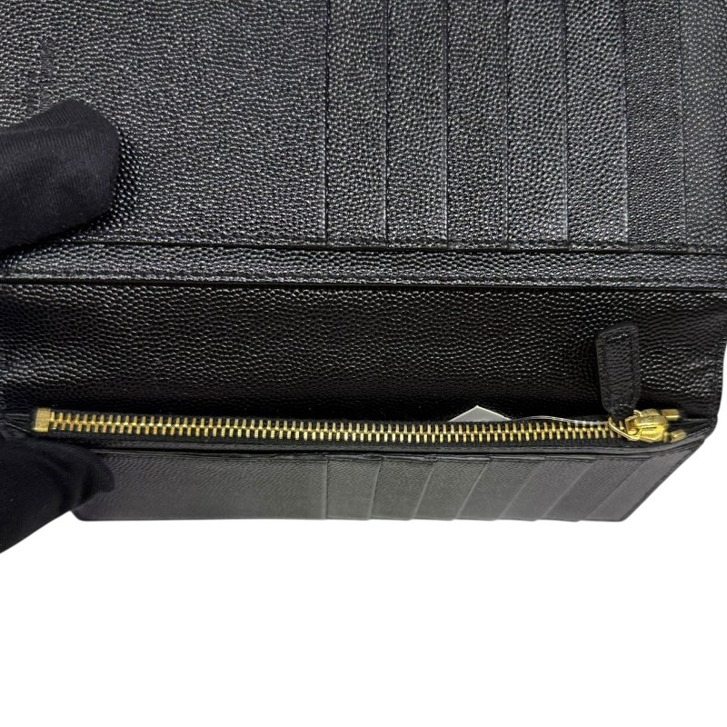 【美收精品】YSL黑色皮革長夾 2-371-8