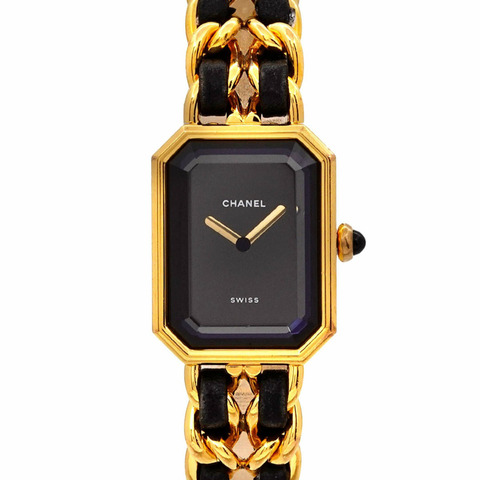 CHANEL Premiere L 尺寸 H0001 女士腕錶 黑金石英