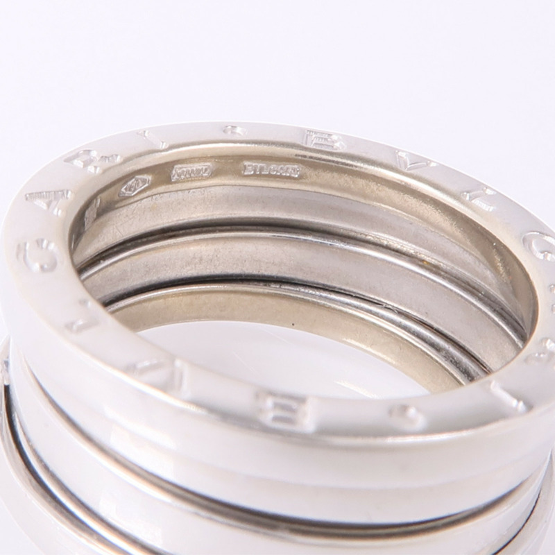 BVLGARI 18K白金B-zero1 Ring戒指BLV#51/US#5.5-5