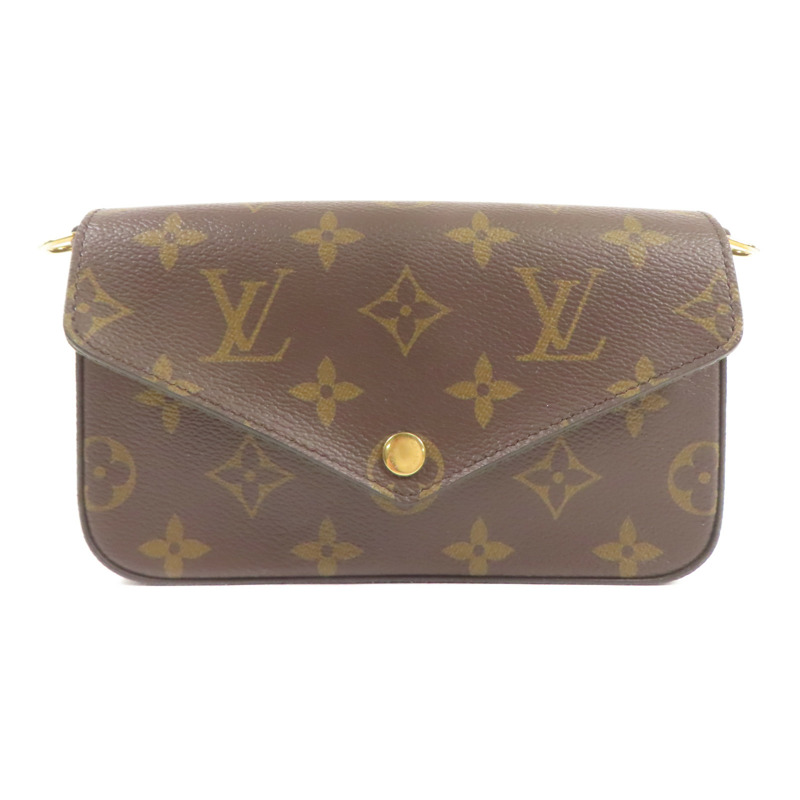 LOUIS VUITTON Monogram Felicie Strap & Go金扣肩背袋-1