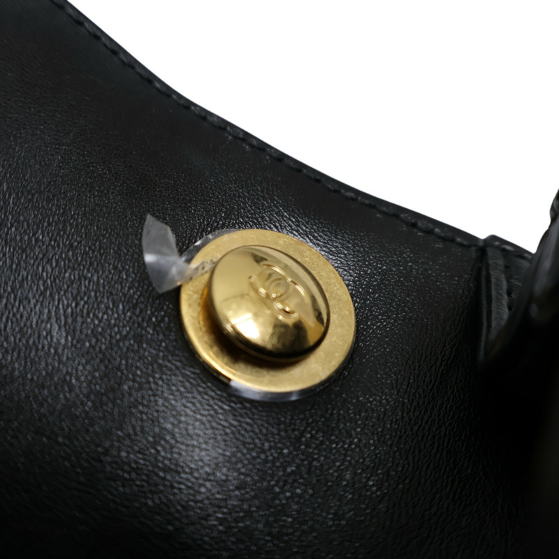 黑色 牛皮 菱格紋 CC Logo 肩背包【CHANEL 香奈兒】 AS4623-13
