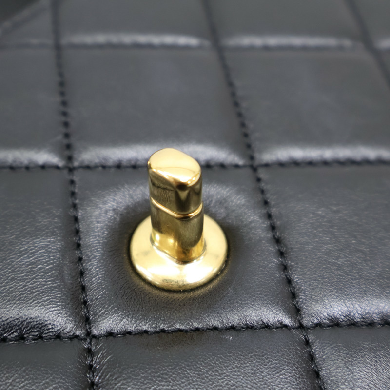 黑色 牛皮 菱格紋 CC Logo 肩背包【CHANEL 香奈兒】 AS4623-14