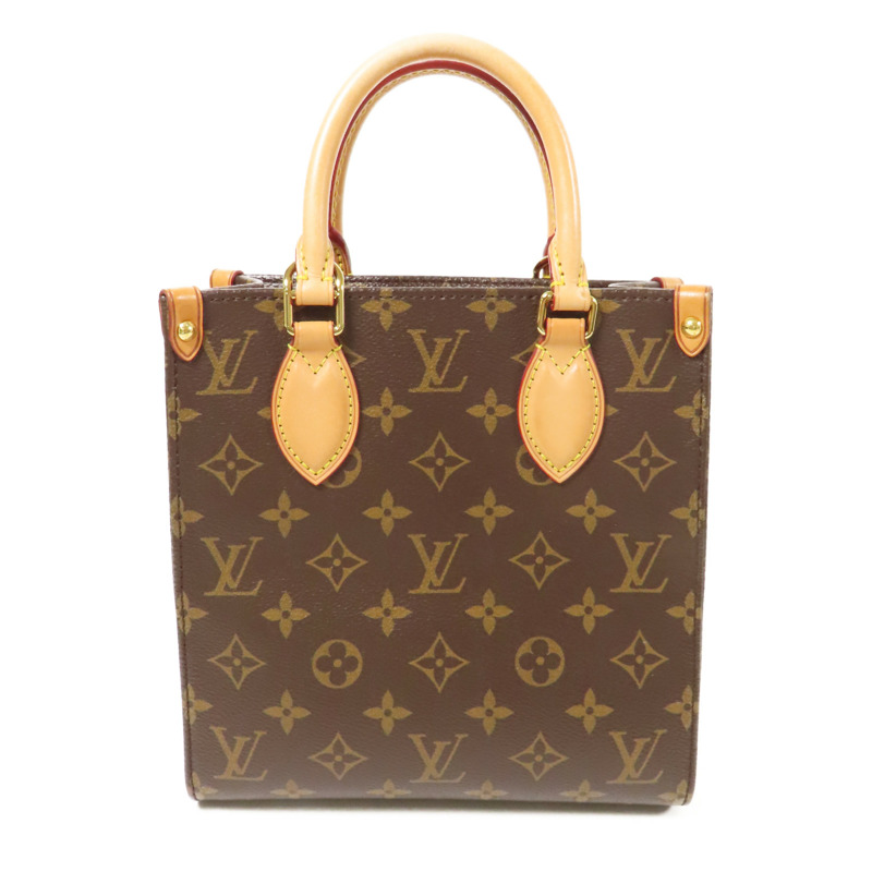 LOUIS VUITTON Monogram Sac Plat BB金扣手挽肩背兩用袋-1
