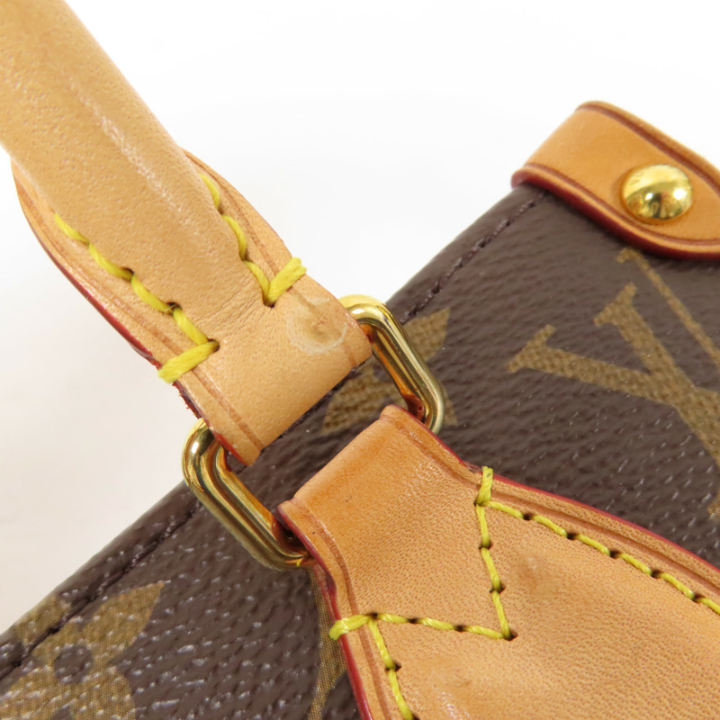 LOUIS VUITTON Monogram Sac Plat BB金扣手挽肩背兩用袋-12