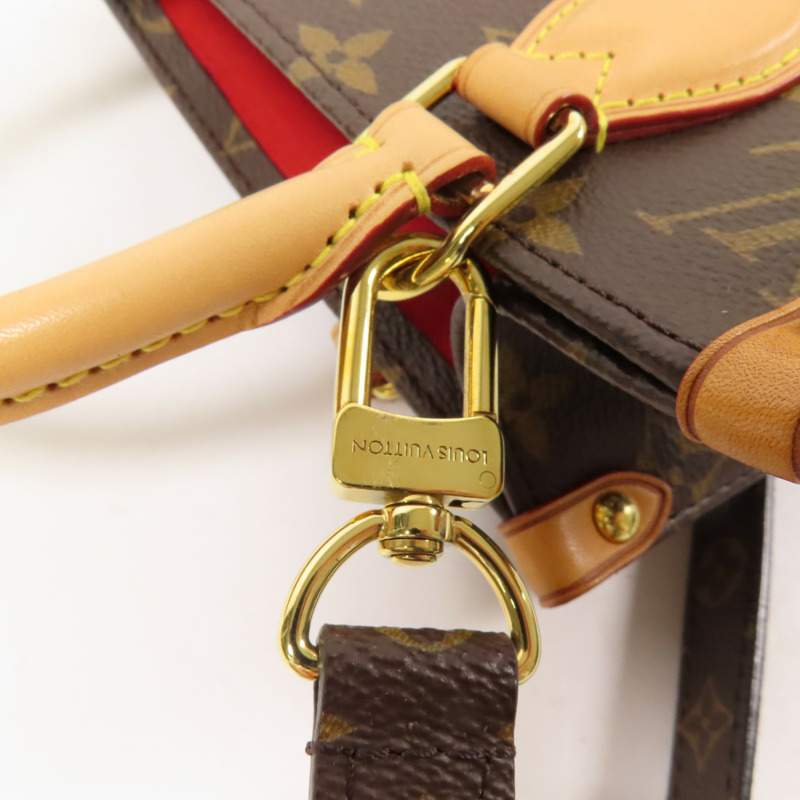 LOUIS VUITTON Monogram Sac Plat BB金扣手挽肩背兩用袋-13