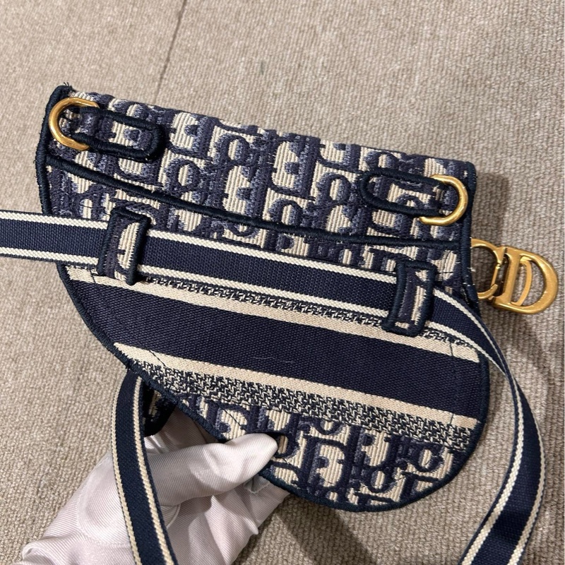 Dior 馬鞍老花腰包斜挎-6