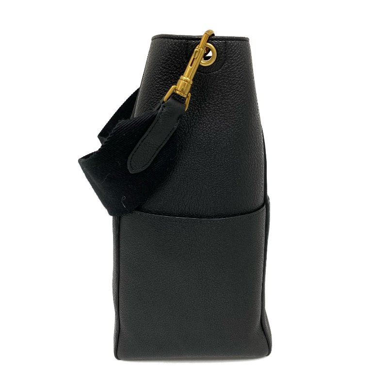 △ Celine 思琳 Sangle Black Calfskin Shoulder Bag 黑色小牛皮肩背袋 -257009834-4
