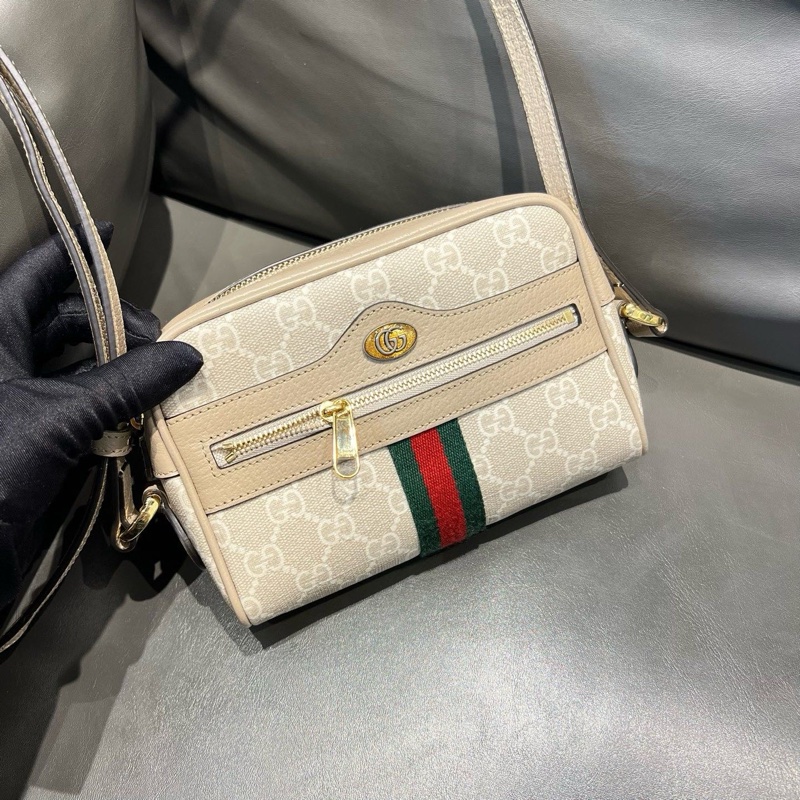 ✨全場最高CP值✨Gucci op米白色相機包-0