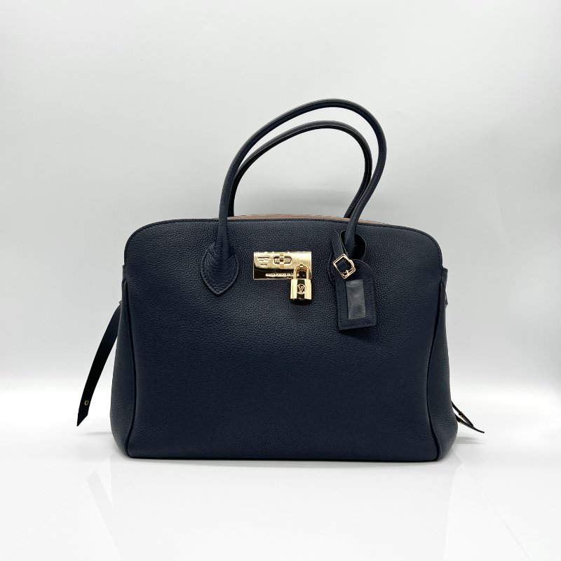 Louis Vuitton M53948 Milla MM 深藍色 鎖頭斜背手提兩用包-0