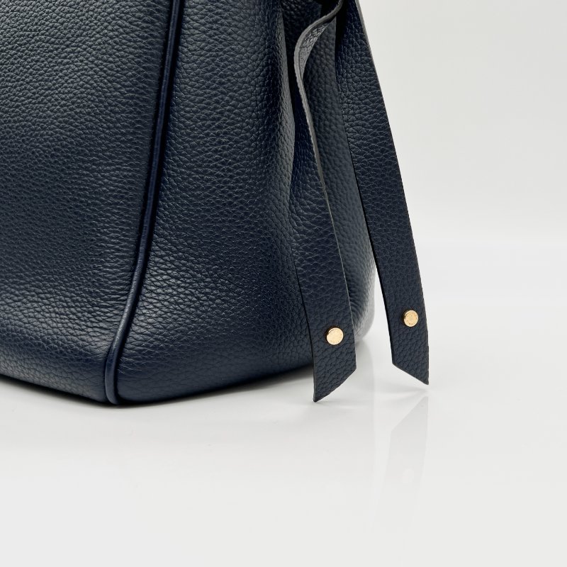 Louis Vuitton M53948 Milla MM 深藍色 鎖頭斜背手提兩用包-5