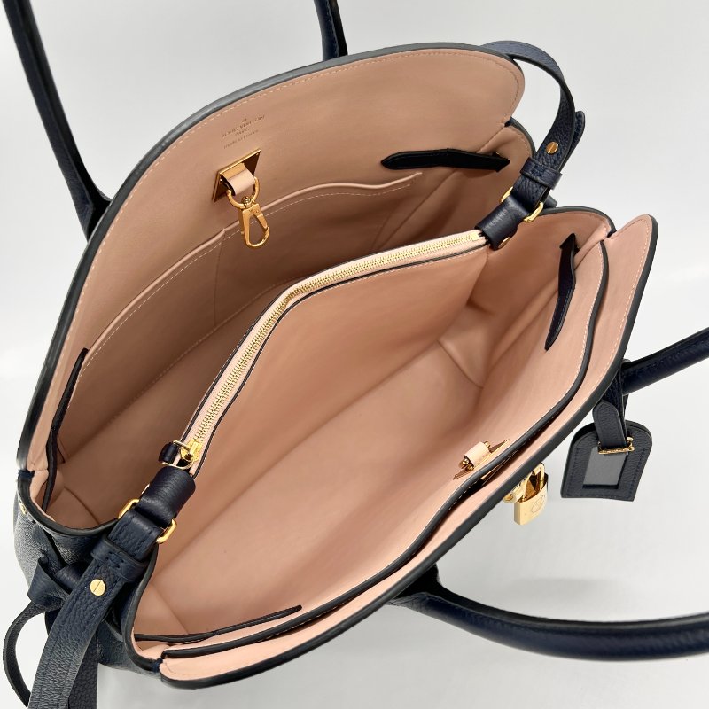 Louis Vuitton M53948 Milla MM 深藍色 鎖頭斜背手提兩用包-7