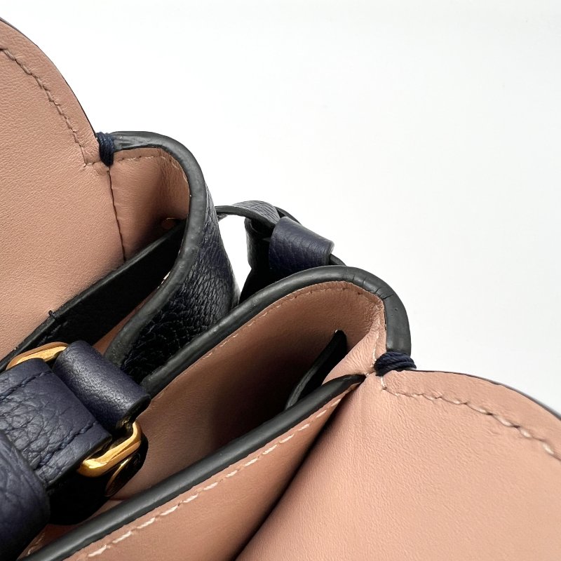 Louis Vuitton M53948 Milla MM 深藍色 鎖頭斜背手提兩用包-12