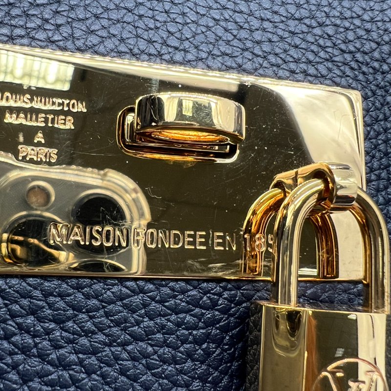 Louis Vuitton M53948 Milla MM 深藍色 鎖頭斜背手提兩用包-18