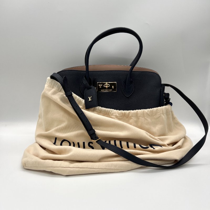 Louis Vuitton M53948 Milla MM 深藍色 鎖頭斜背手提兩用包-26
