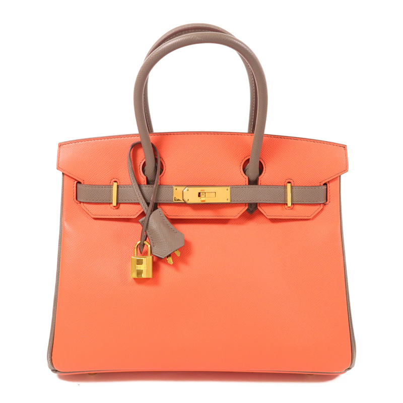 HERMES Epsom皮革Birkin 30金扣手挽袋-0