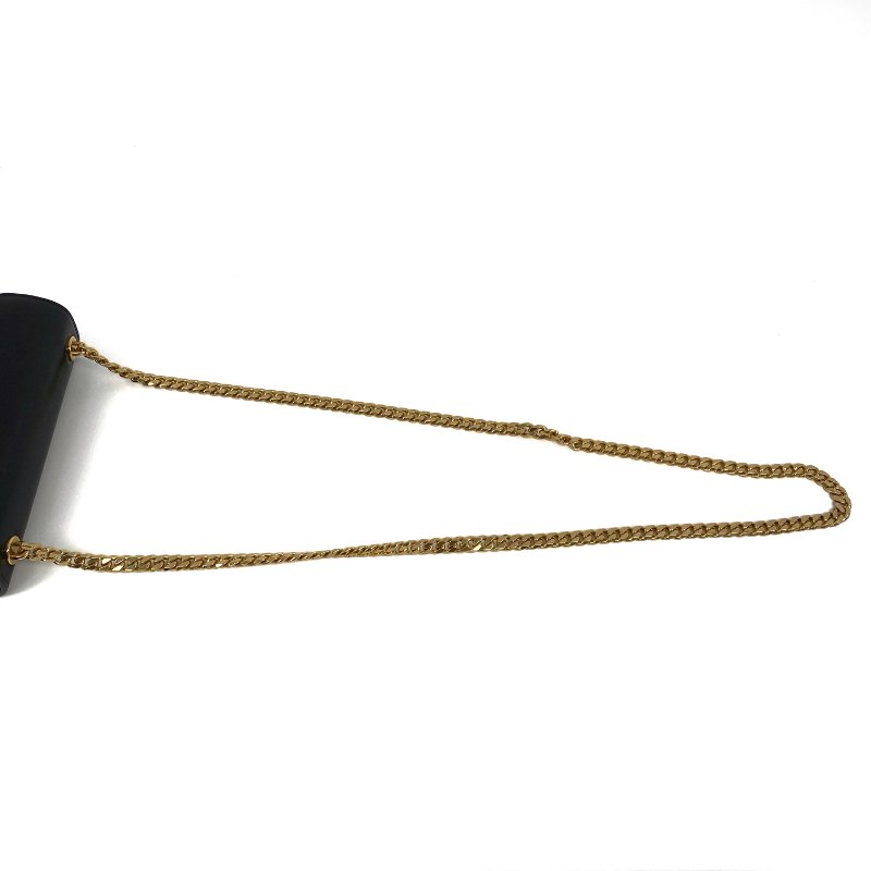 △ Celine 思琳 Black Calfskin Triomphe Chain Shoulder Bag 黑色滑面小牛皮鎖鏈斜挎袋 - 257010465-10