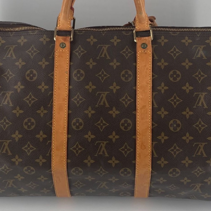Louis Vuitton Monogram Keepall55旅行袋｜經典花紋✦fufu style 精品✦ 氣質款｜旅行包.行李袋.行李包-9