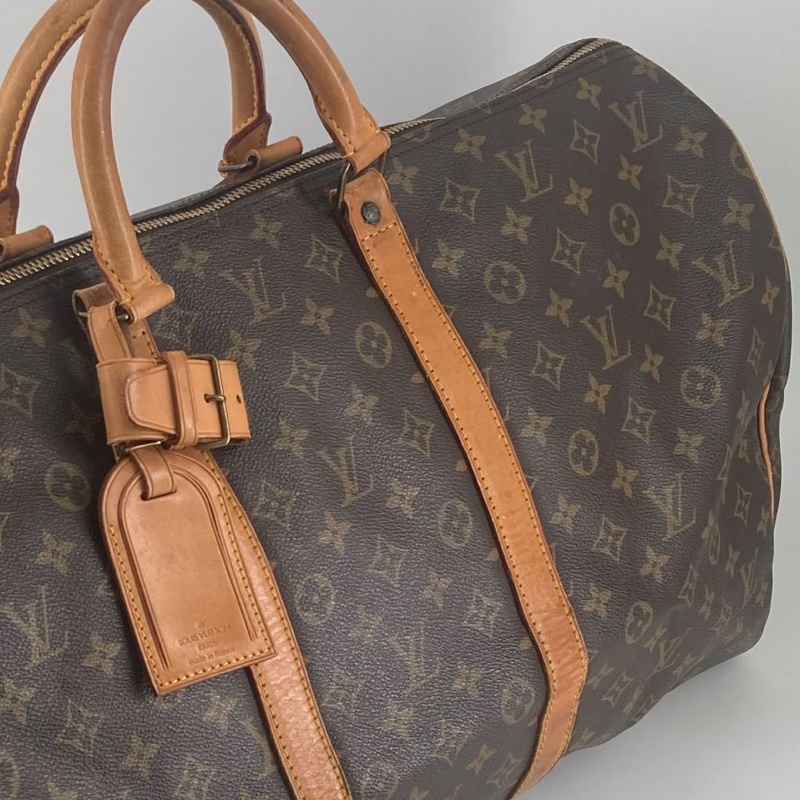 Louis Vuitton Monogram Keepall55旅行袋｜經典花紋✦fufu style 精品✦ 氣質款｜旅行包.行李袋.行李包-13