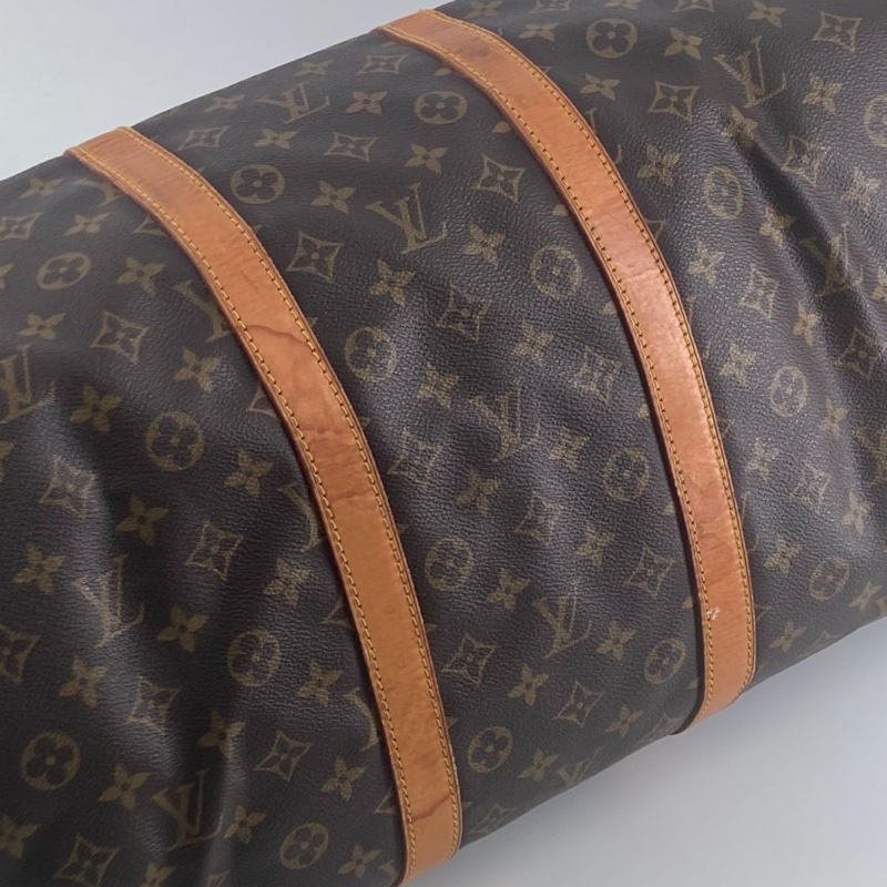 Louis Vuitton Monogram Keepall55旅行袋｜經典花紋✦fufu style 精品✦ 氣質款｜旅行包.行李袋.行李包-19