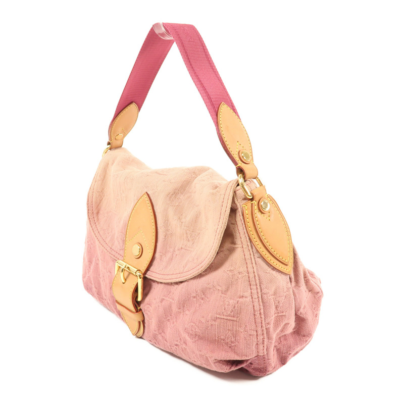 LOUIS VUITTON Monogram Denim Sunray金扣手挽袋-2