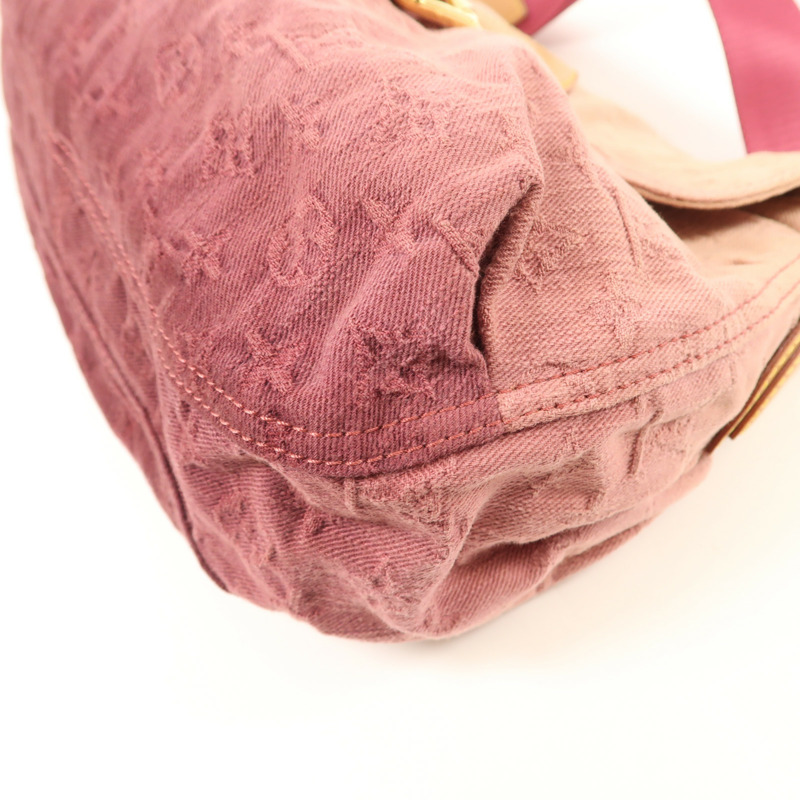 LOUIS VUITTON Monogram Denim Sunray金扣手挽袋-5