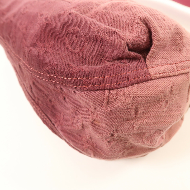 LOUIS VUITTON Monogram Denim Sunray金扣手挽袋-7