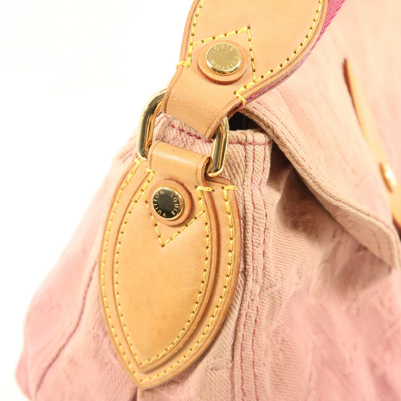 LOUIS VUITTON Monogram Denim Sunray金扣手挽袋-12