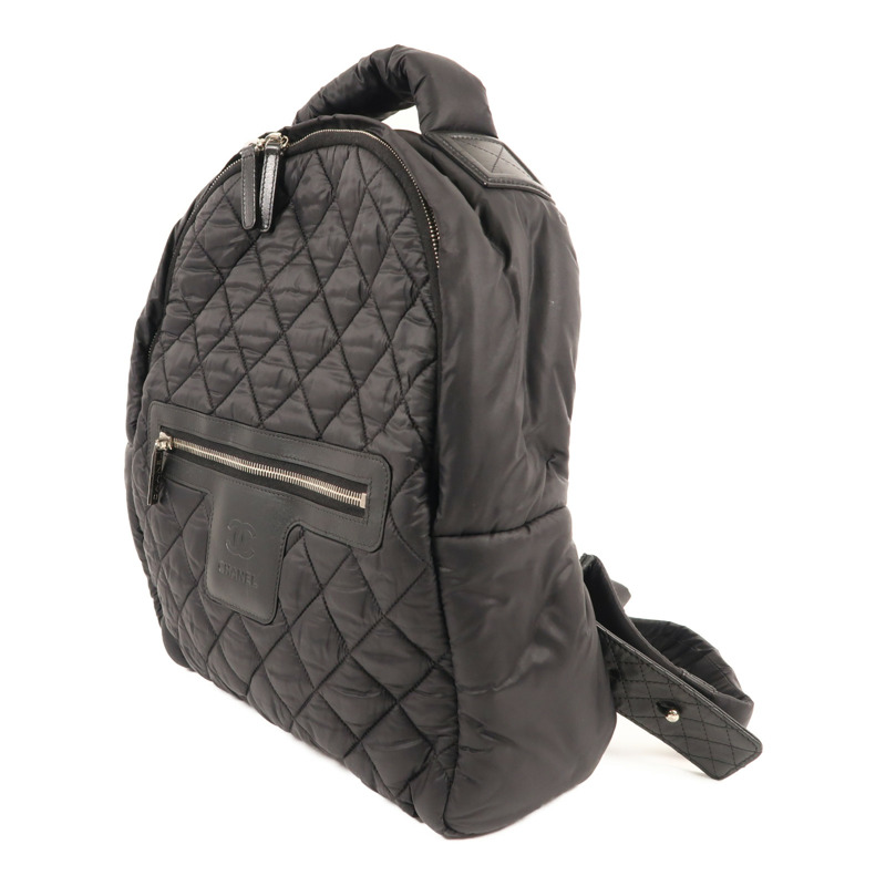 CHANEL 尼龍Rucksack銀扣背包-2