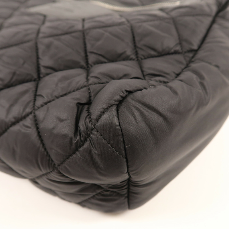 CHANEL 尼龍Rucksack銀扣背包-9