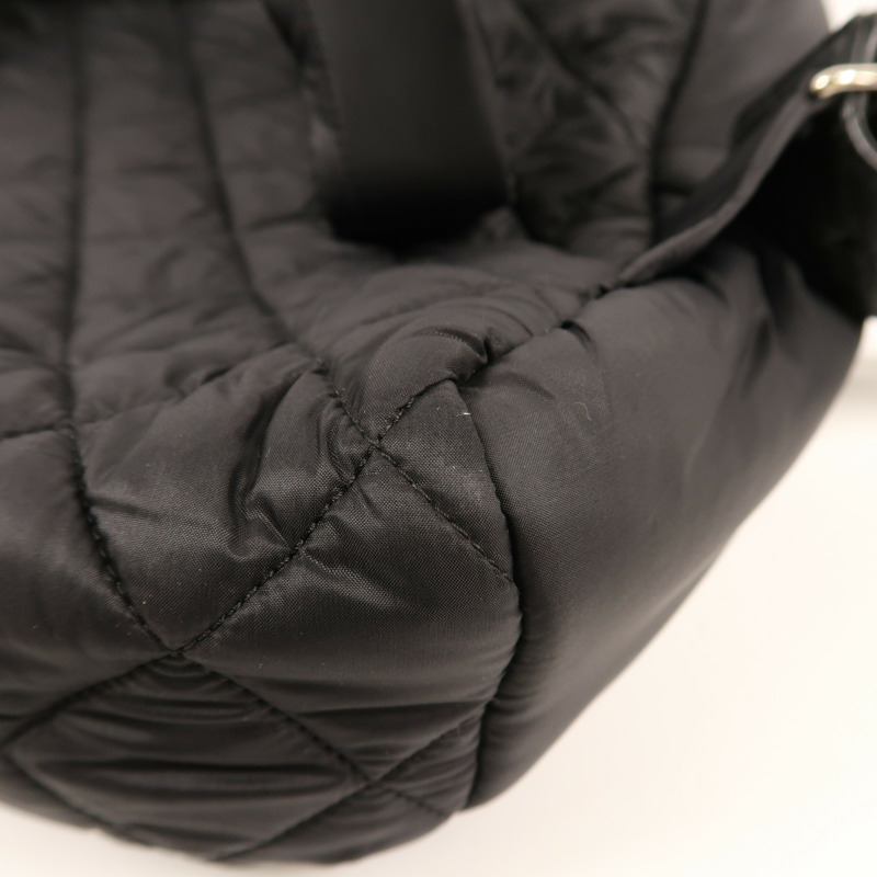 CHANEL 尼龍Rucksack銀扣背包-11