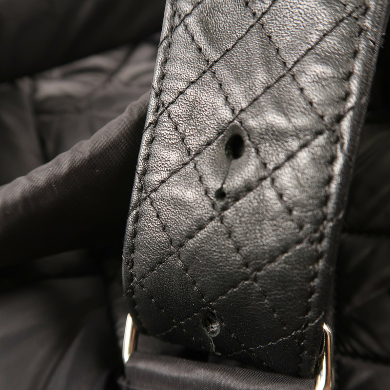 CHANEL 尼龍Rucksack銀扣背包-17