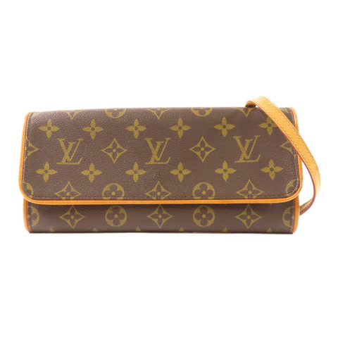LOUIS VUITTON Monogram Pochette Twin GM金扣肩背袋