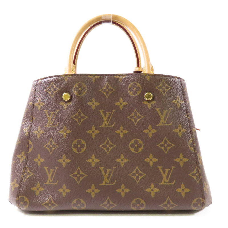 LOUIS VUITTON Monogram Montaigne BB金扣手挽肩背兩用袋-1