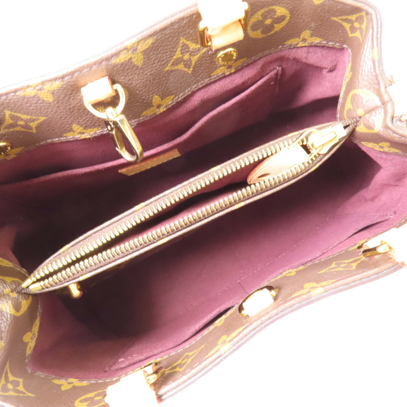 LOUIS VUITTON Monogram Montaigne BB金扣手挽肩背兩用袋-9