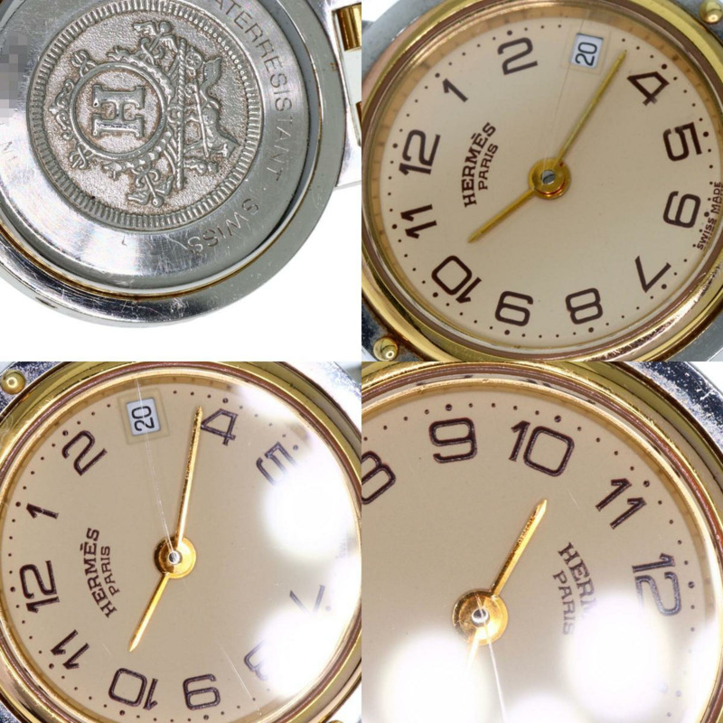 愛馬仕 Clipper Old Buckle 手錶 不鏽鋼 SSxGP 女款 HERMES-8