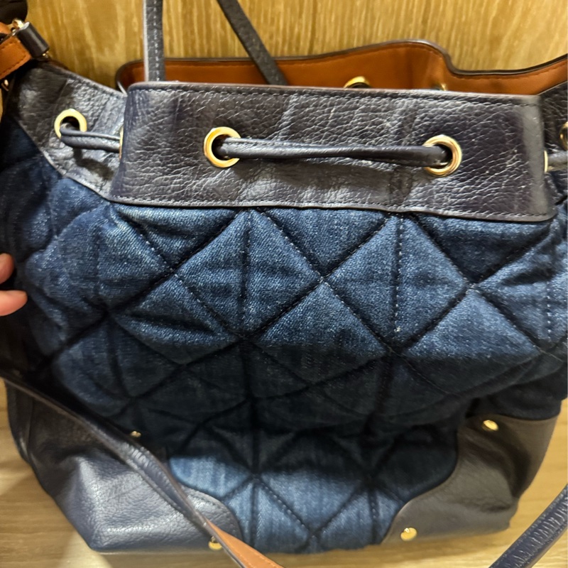 Coach 牛仔布水桶包-0