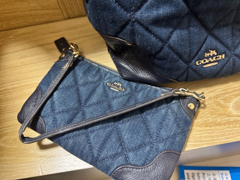 Coach 牛仔布水桶包-2