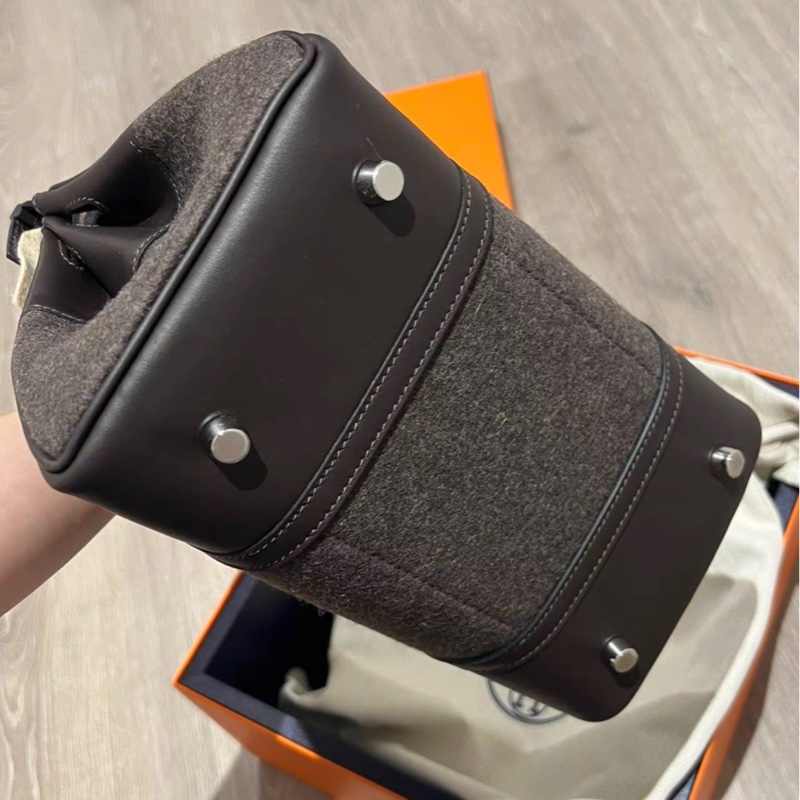 有購證💓 Hermes 烏木色go team 25 W刻 25年小票 全新全套-4