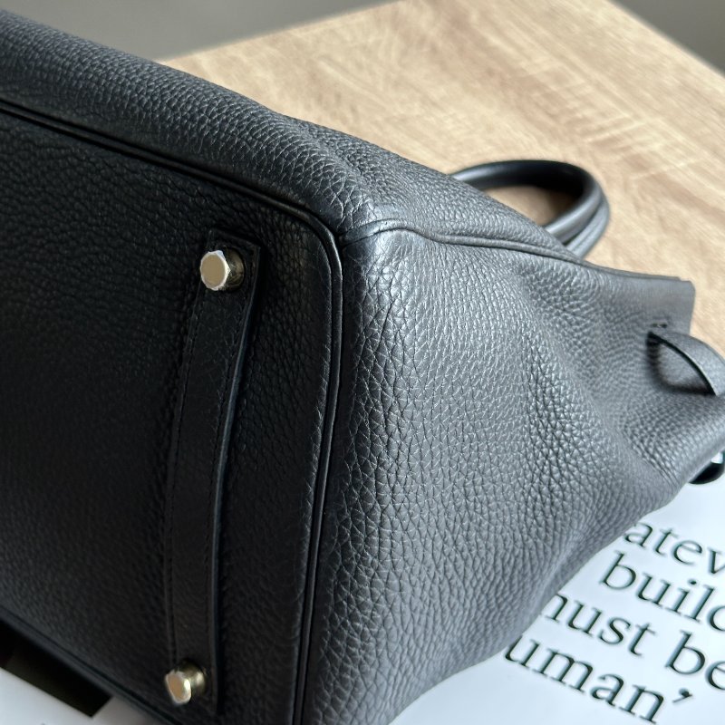 Hermès Birkin35 黑金 Togo牛皮 鉑金包 手提包-3
