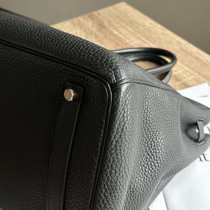 Hermès Birkin35 黑金 Togo牛皮 鉑金包 手提包-7