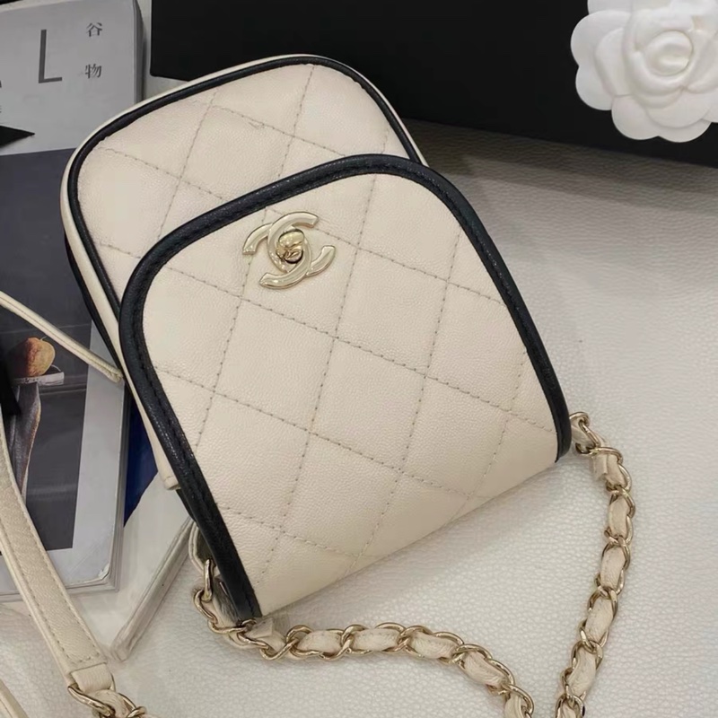 Chanel 香奈兒 21S絕版黑白mini小郵差-8
