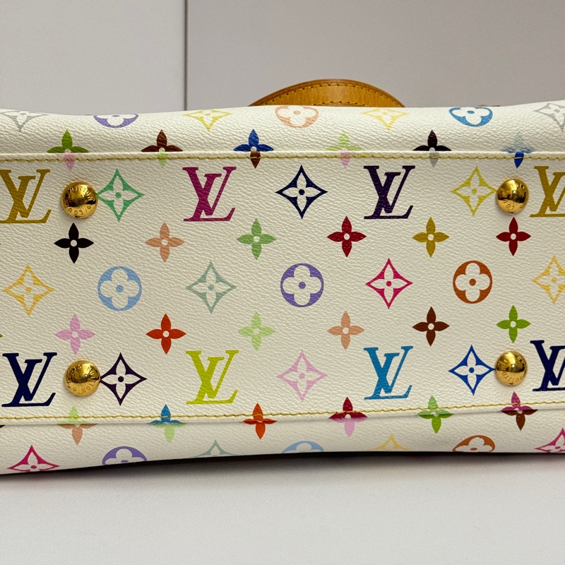 (限量極稀有) LV 村上隆聯名 白彩老花 限量款 肩背+托特包-19