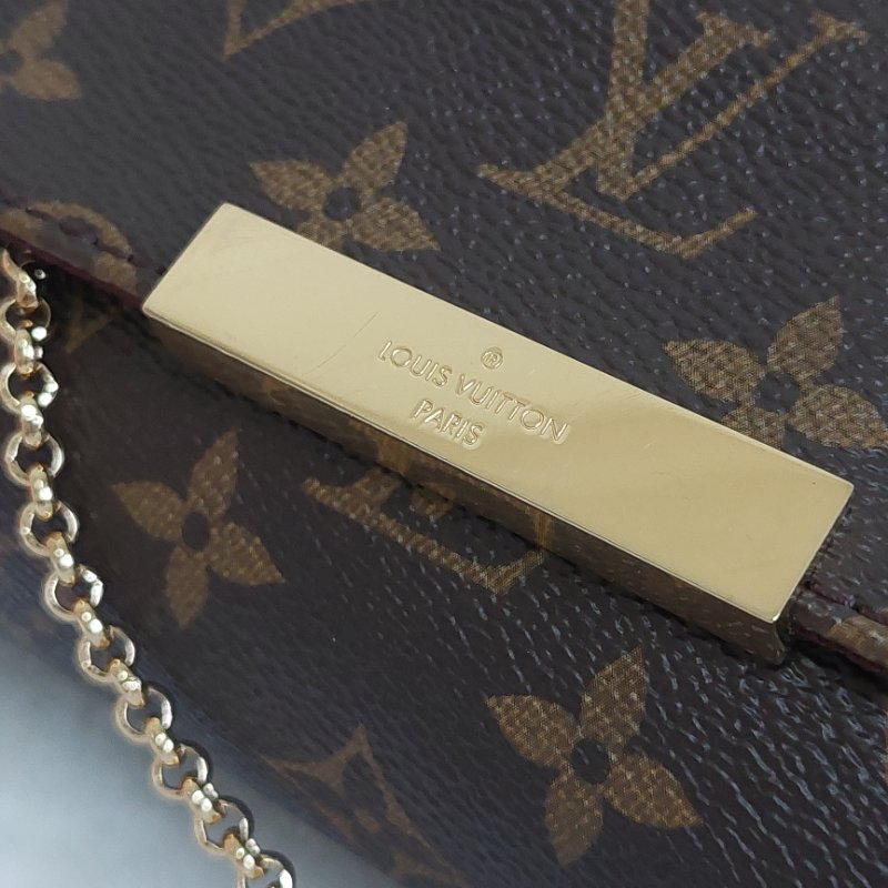 LV 經典老花M40718 🎀現品實拍 🎀 Favorite MM 經典花紋鍊條肩背包 斜背包~二手-82